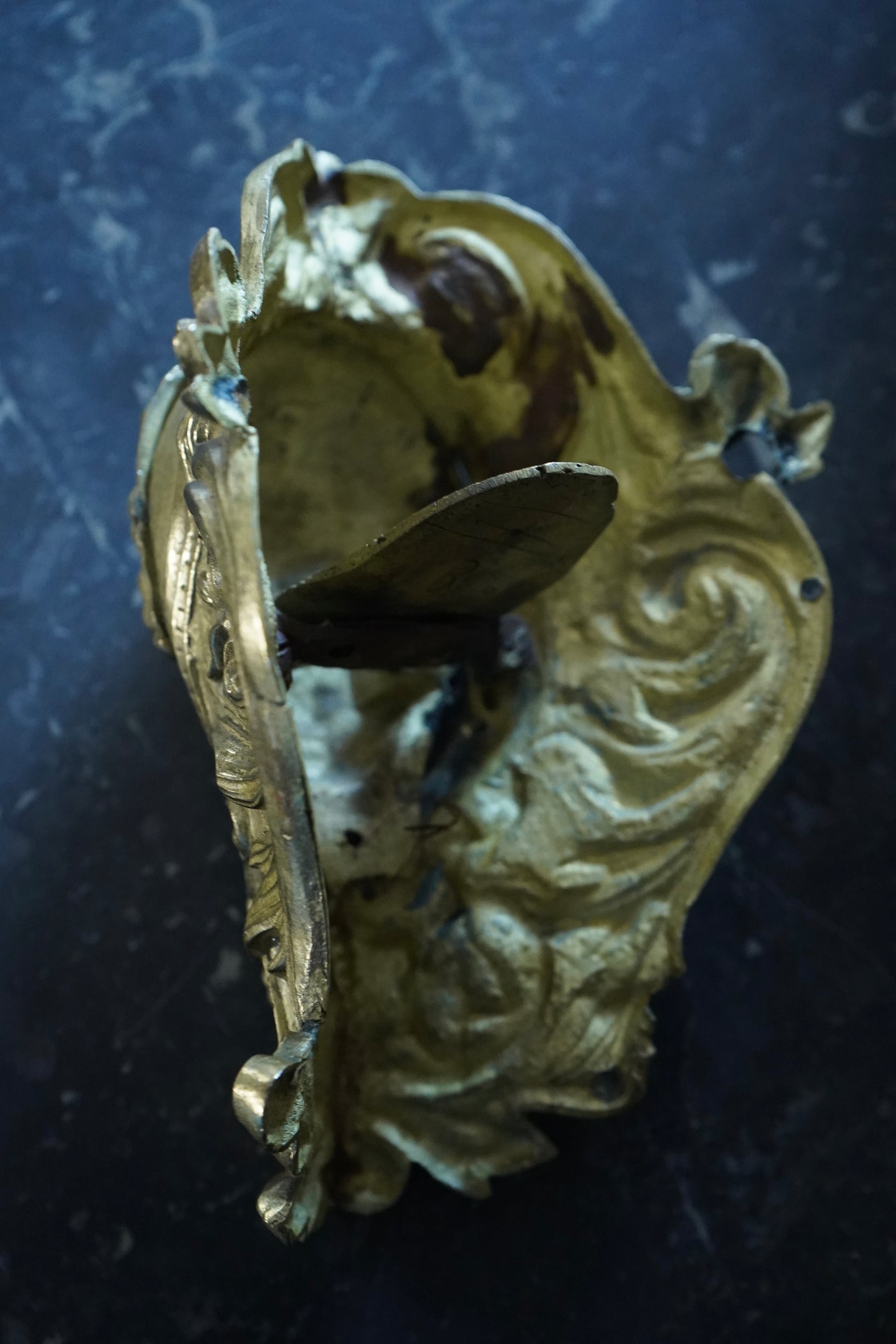 Antique Brass Billiards Receptacle