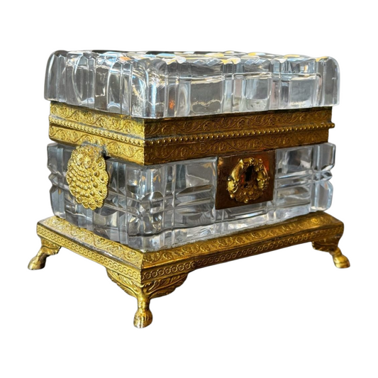 Baccarat French Crystal Casket c.1820