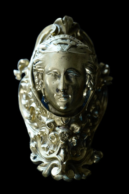 Antique Brass Billiards Receptacle