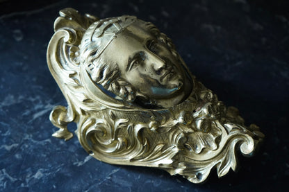 Antique Brass Billiards Receptacle