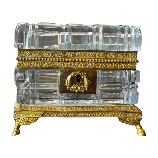 Baccarat French Crystal Casket c.1820