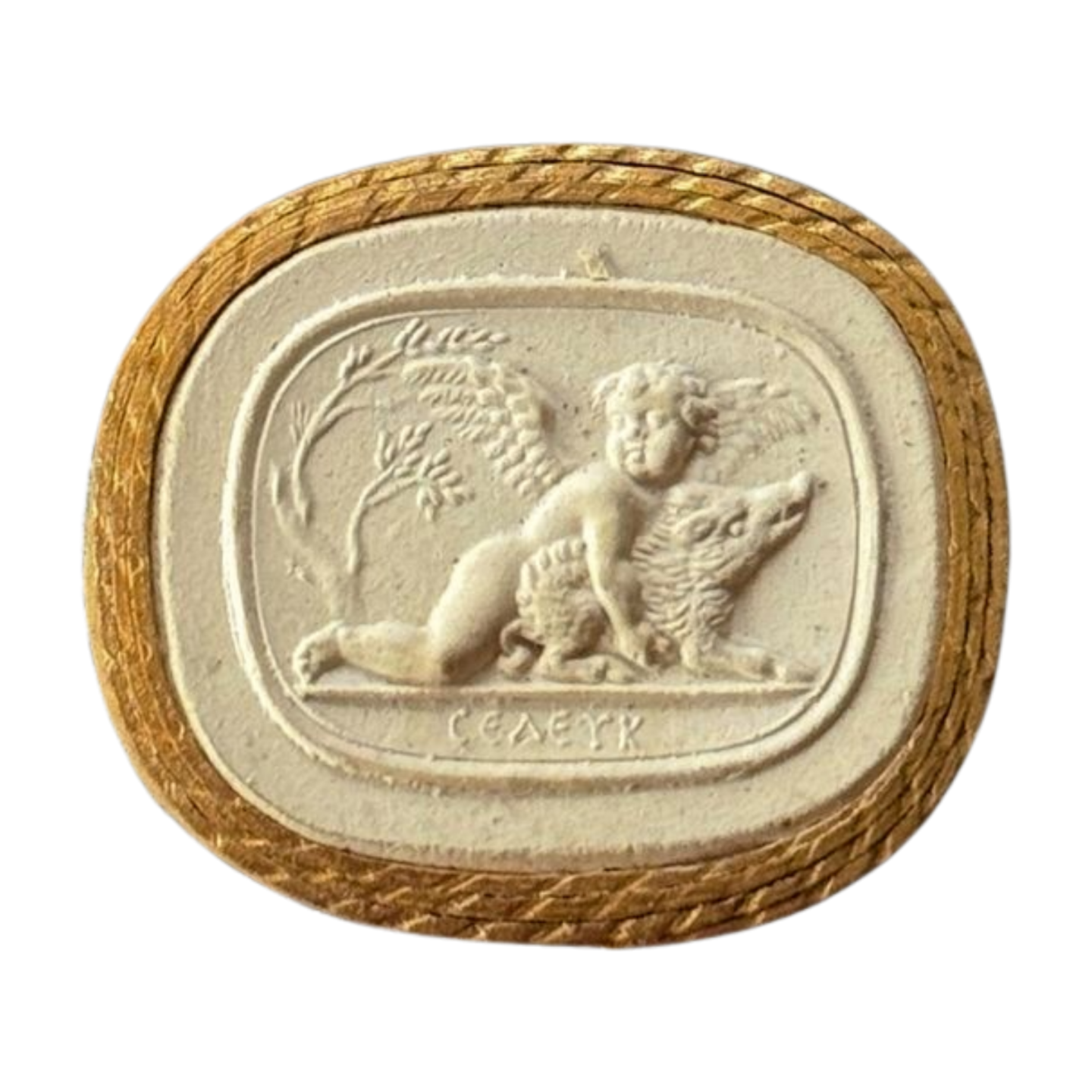 Grand Tour Intaglio- Cherub & Boar