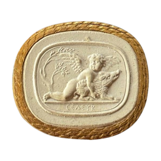 Grand Tour Intaglio- Cherub & Boar