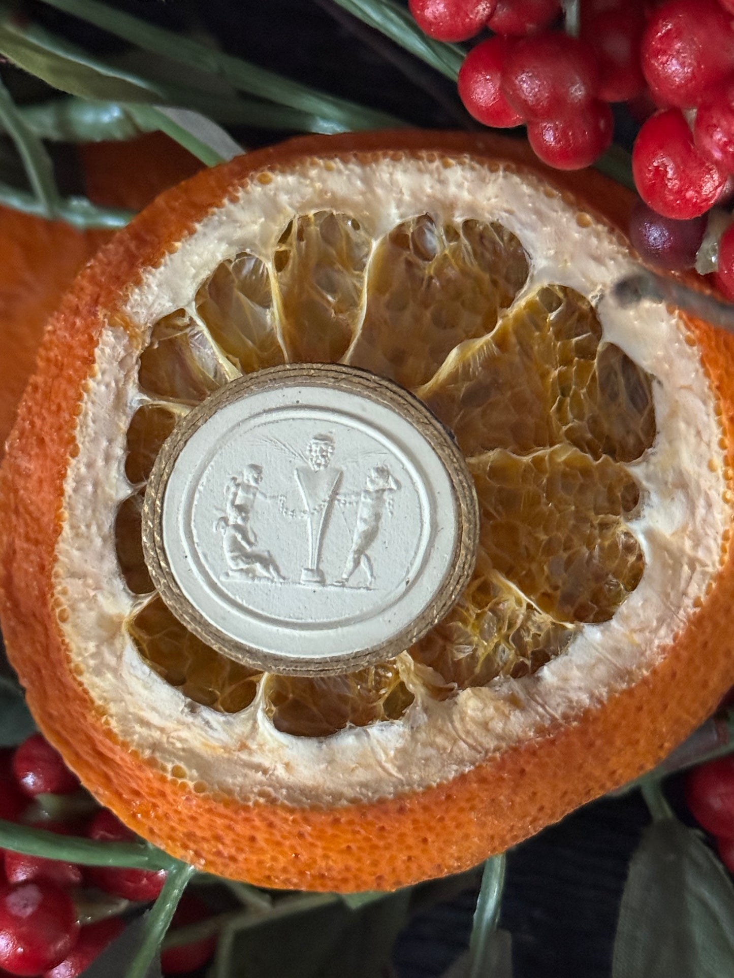 Grand Tour Intaglio- Cherubs with Bust